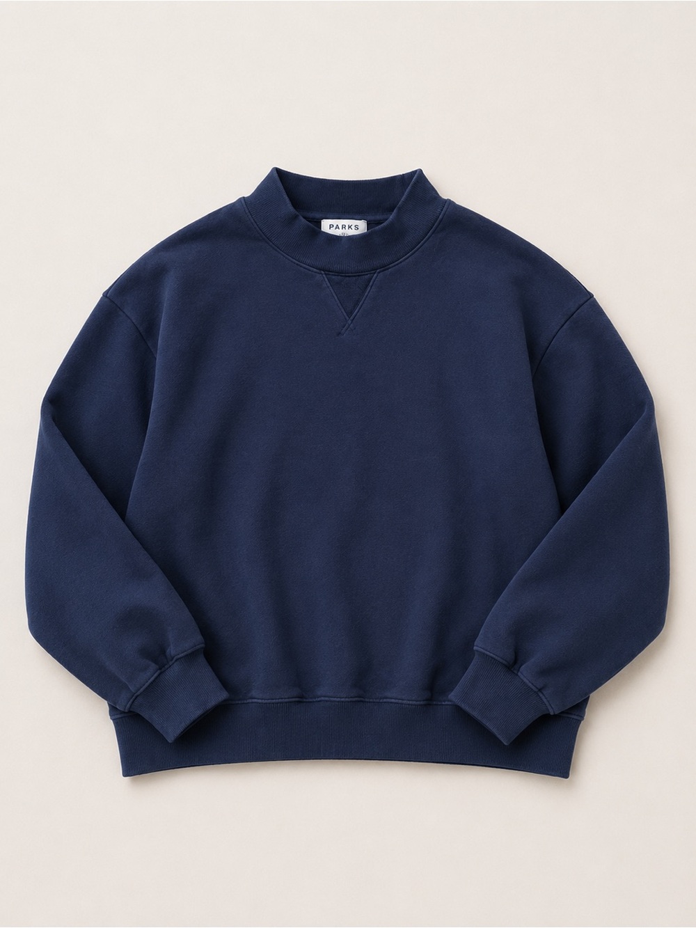 Parke Heritage Navy Mock-Neck Sweatshirt